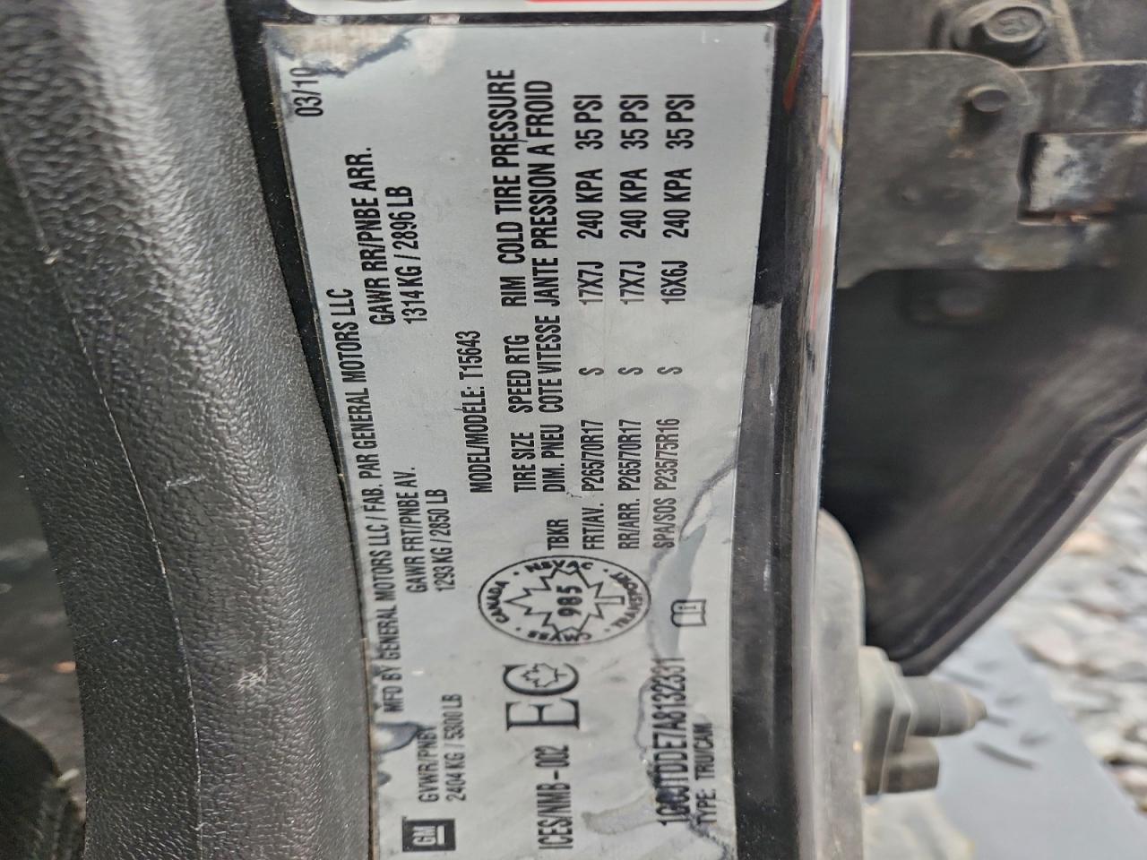 2010 Chevrolet Colorado Lt VIN: 1GCJTDDE7A8132331 Lot: 94415955