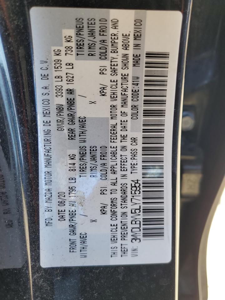 2020 Toyota Yaris L VIN: 3MYDLBYV5LY715954 Lot: 91926795