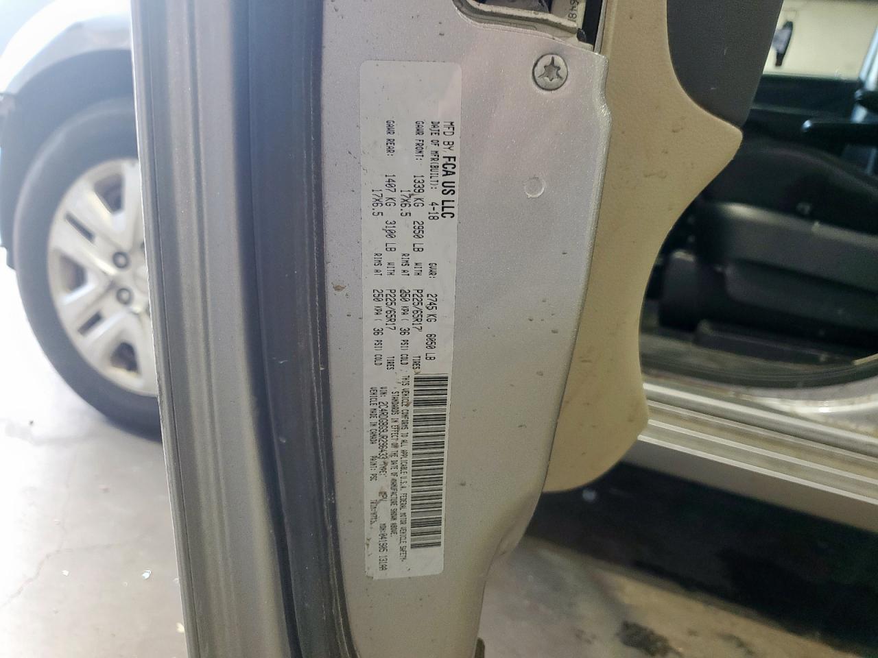 2018 Dodge Grand Caravan Se VIN: 2C4RDGBG9JR296433 Lot: 93193225