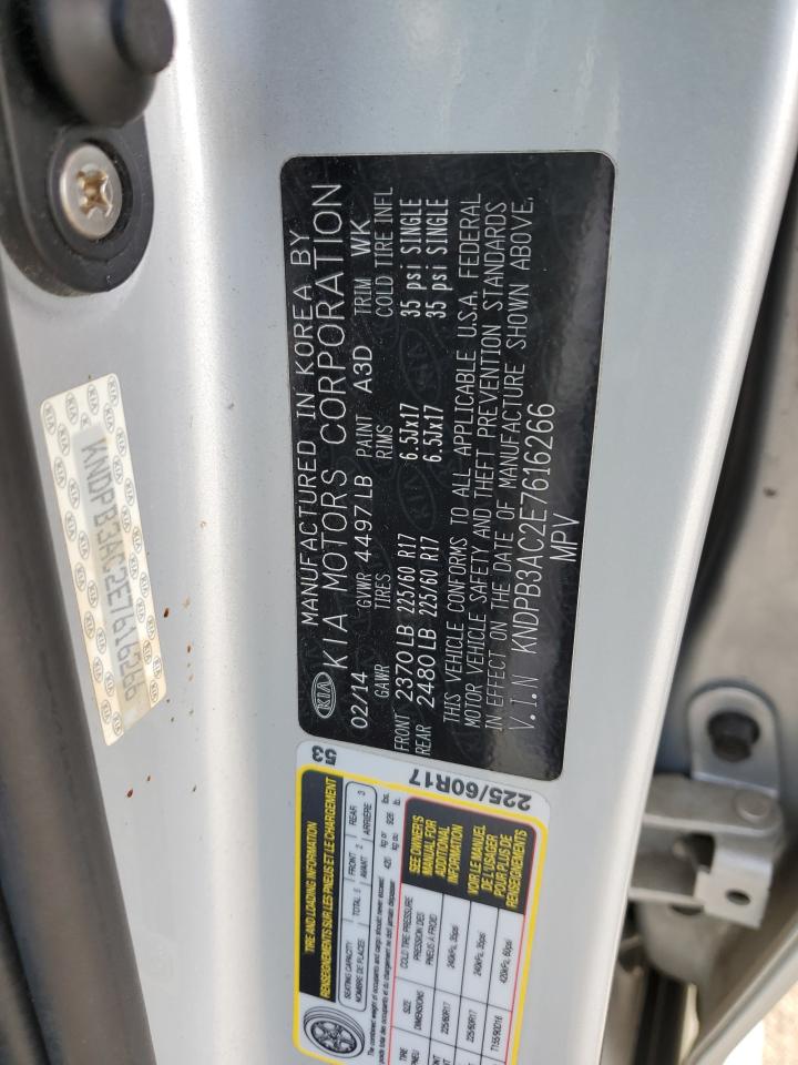 2014 Kia Sportage Base VIN: KNDPB3AC2E7616266 Lot: 93324225