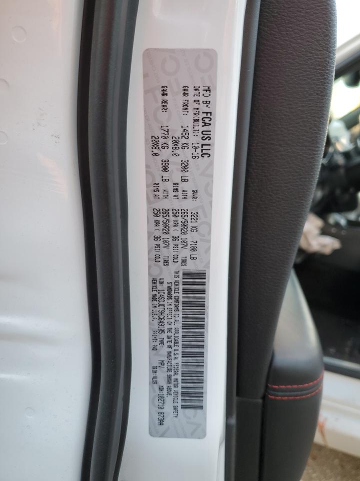 2017 Dodge Durango R/T VIN: 1C4SDJCT9HC649105 Lot: 91511325