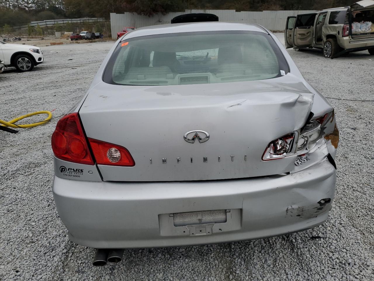 2006 Infiniti G35 VIN: JNKCV51F66M607499 Lot: 93568755