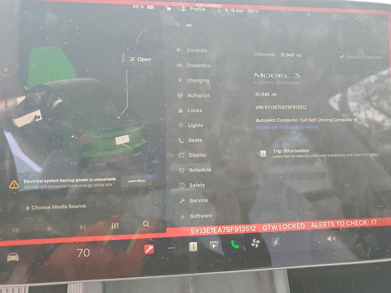 2025 Tesla Model 3 VIN: 5YJ3E1EA7SF913512 Lot: 93513345