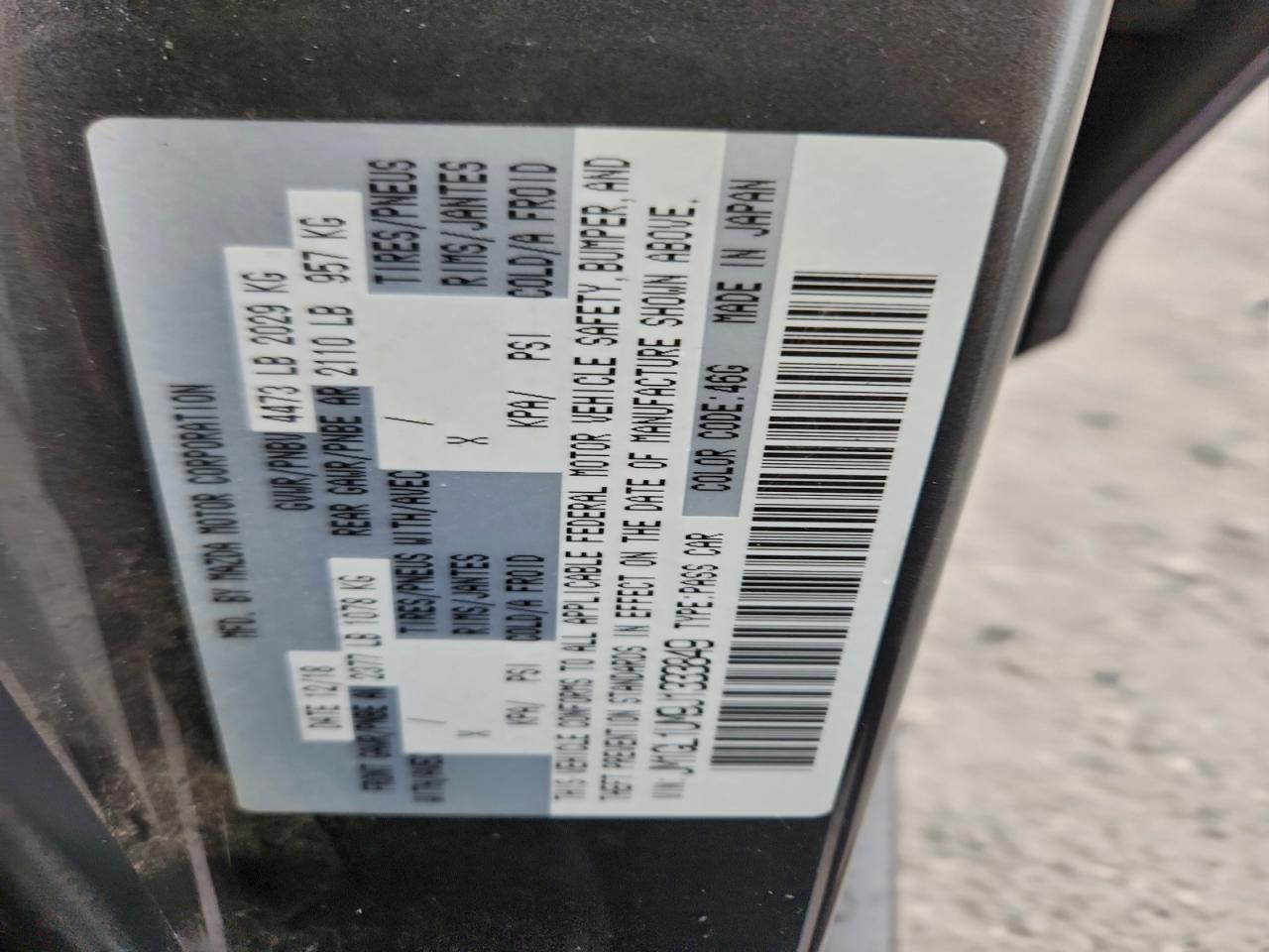 2018 Mazda 6 Sport VIN: JM1GL1UM9J1333849 Lot: 93538945