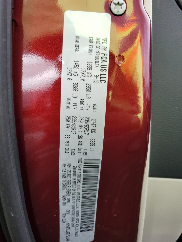 2020 Chrysler Pacifica Touring L VIN: 2C4RC1BG6LR109880 Lot: 91233845