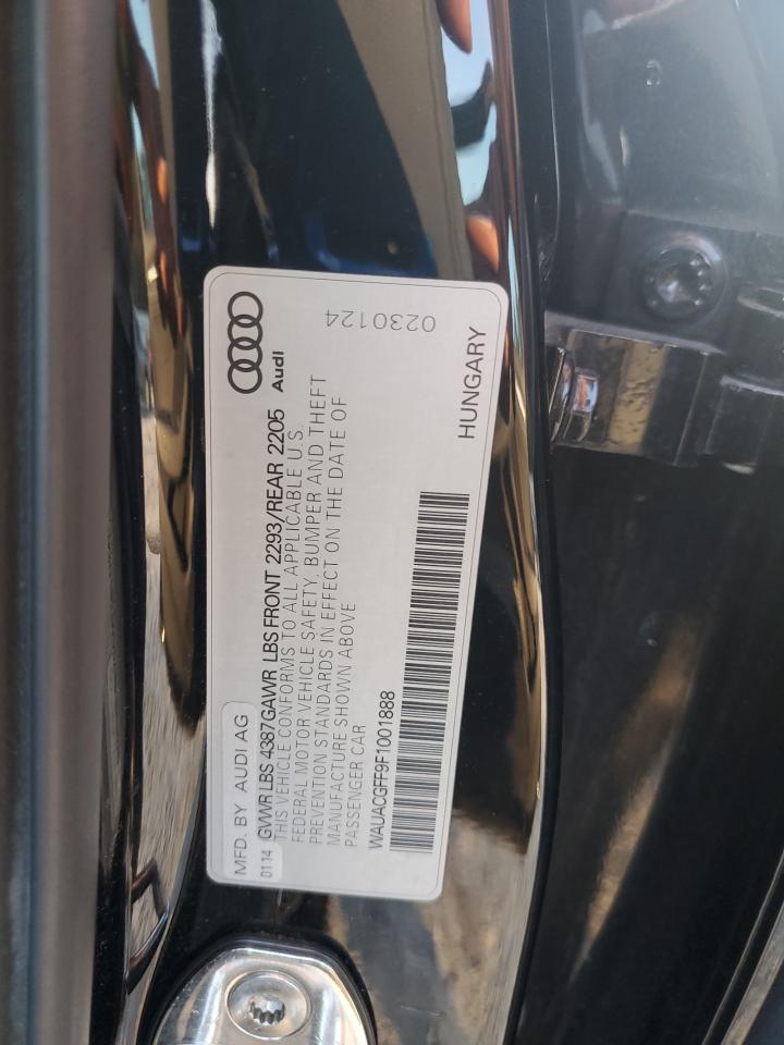 2015 Audi A3 Premium VIN: WAUACGFF9F1001888 Lot: 93602625