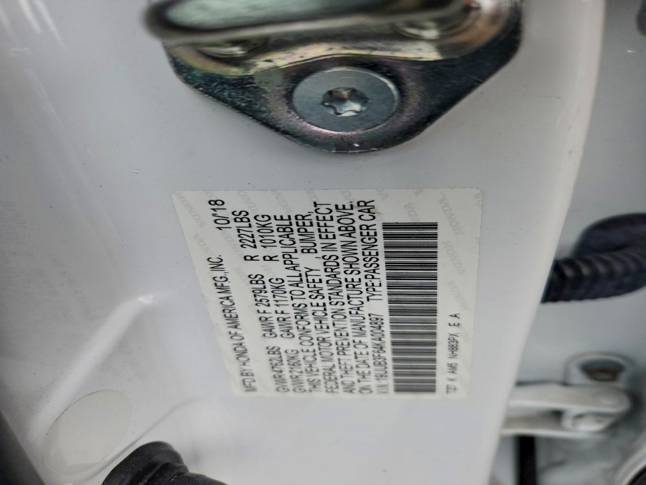 2019 Acura Tlx Technology VIN: 19UUB3F64KA004897 Lot: 94555645