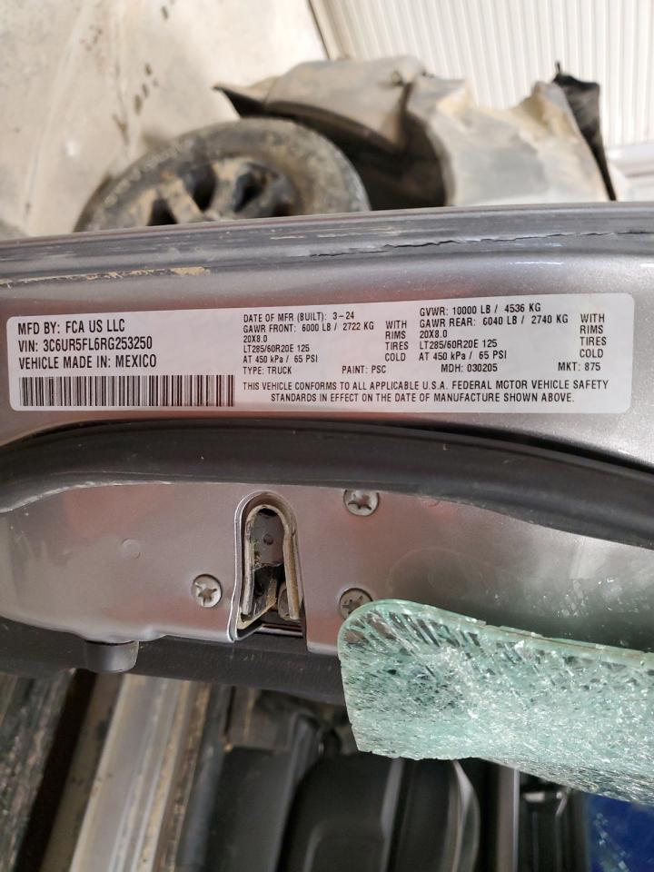 2024 Ram 2500 Laramie VIN: 3C6UR5FL6RG253250 Lot: 92045215