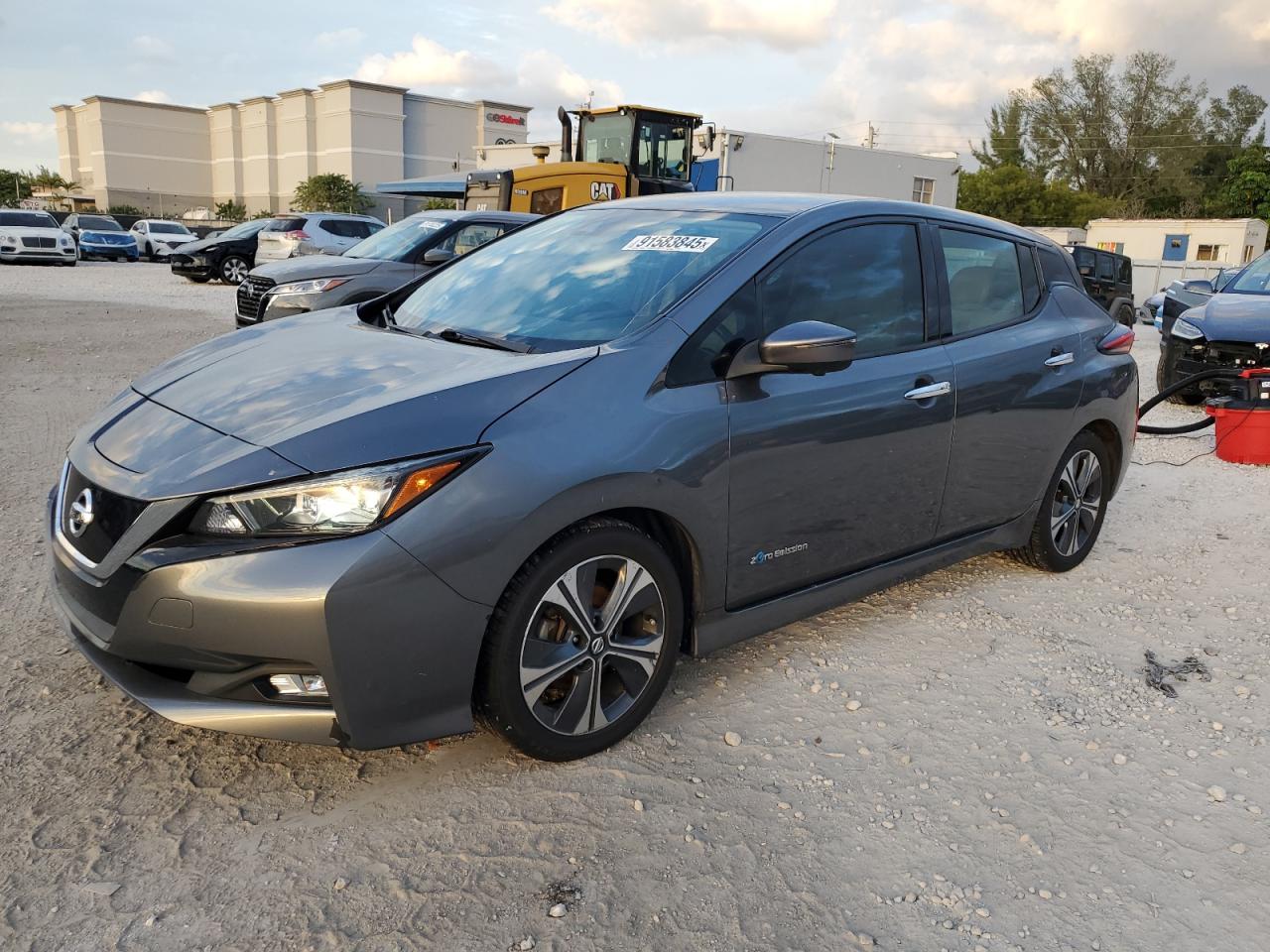 2018 NISSAN LEAF CHARCOAL VIN: 1N4AZ1CP7JC308944