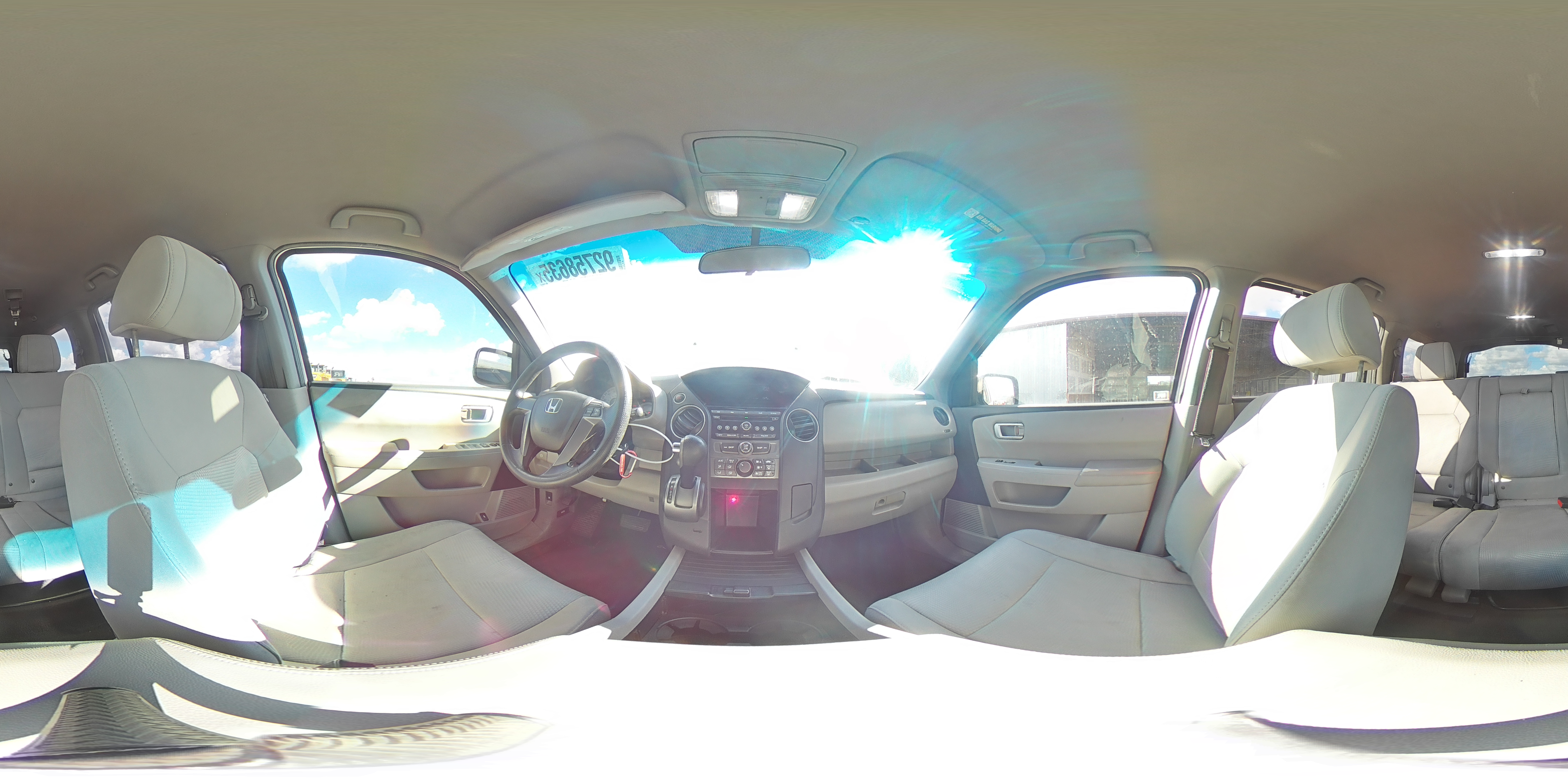 2012 Honda Pilot Lx VIN: 5FNYF3H23CB017616 Lot: 92758635