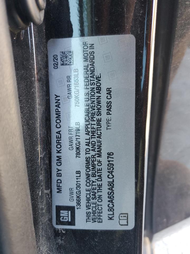 2020 Chevrolet Spark Ls VIN: KL8CA6SA8LC459176 Lot: 92005565