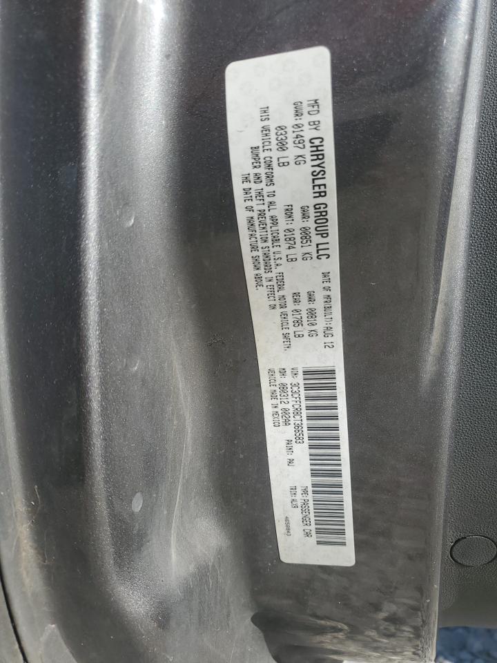 2012 Fiat 500 Lounge VIN: 3C3CFFCR8CT366583 Lot: 91735195