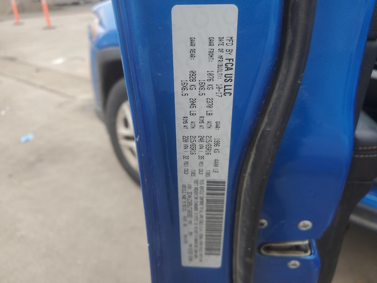 2018 Jeep Compass Sport VIN: 3C4NJCAB9JT182693 Lot: 92016975