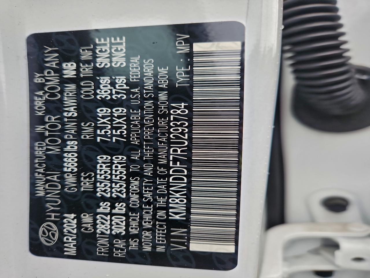 2024 Hyundai Ioniq 5 Sel VIN: KM8KNDDF7RU293784 Lot: 92675345