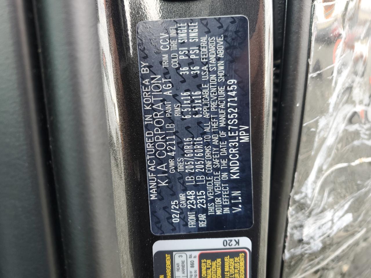 2025 Kia Niro Ex VIN: KNDCR3LE7S5271459 Lot: 93699525