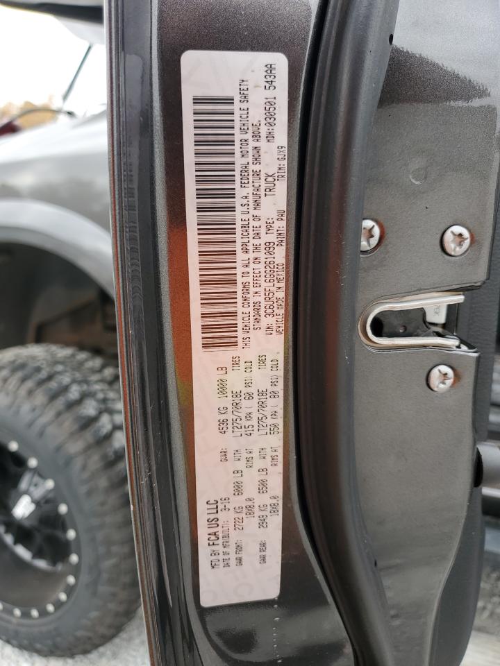 2016 Ram 2500 Laramie VIN: 3C6UR5FL6GG261099 Lot: 91957665