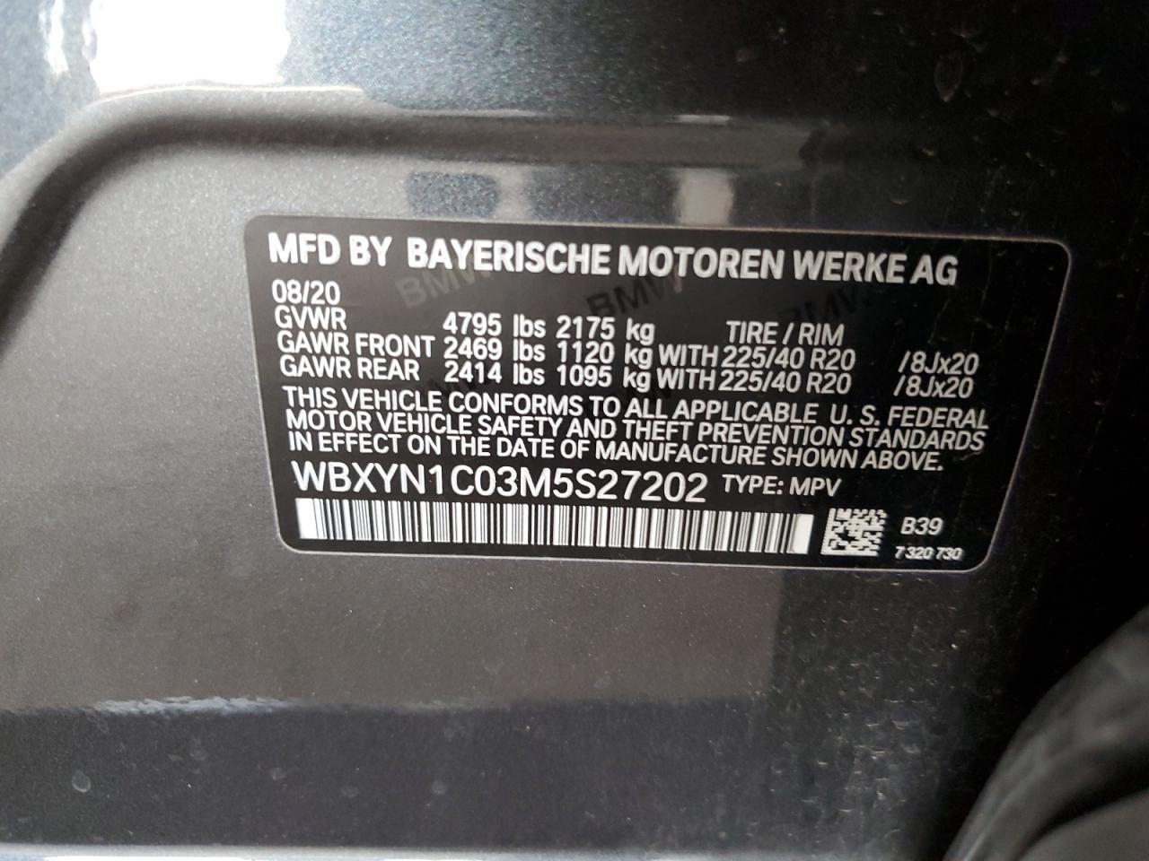 Фото: WBXYN1C03M5S27202