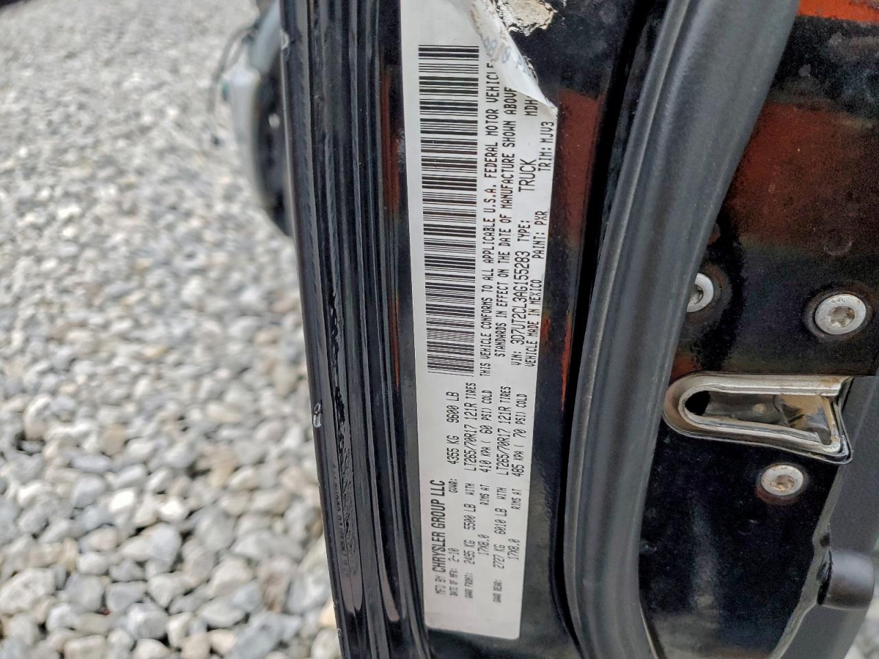 2010 Dodge Ram 2500 VIN: 3D7UT2CL3AG155283 Lot: 92652245