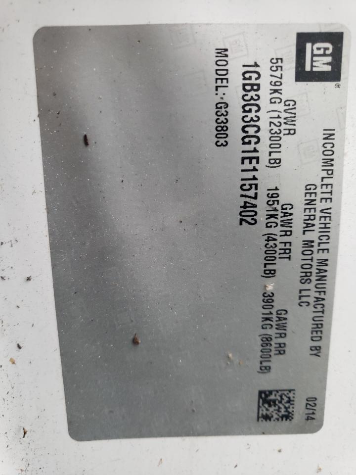 2014 Chevrolet Express G3500 VIN: 1GB3G3CG1E1157402 Lot: 91852915