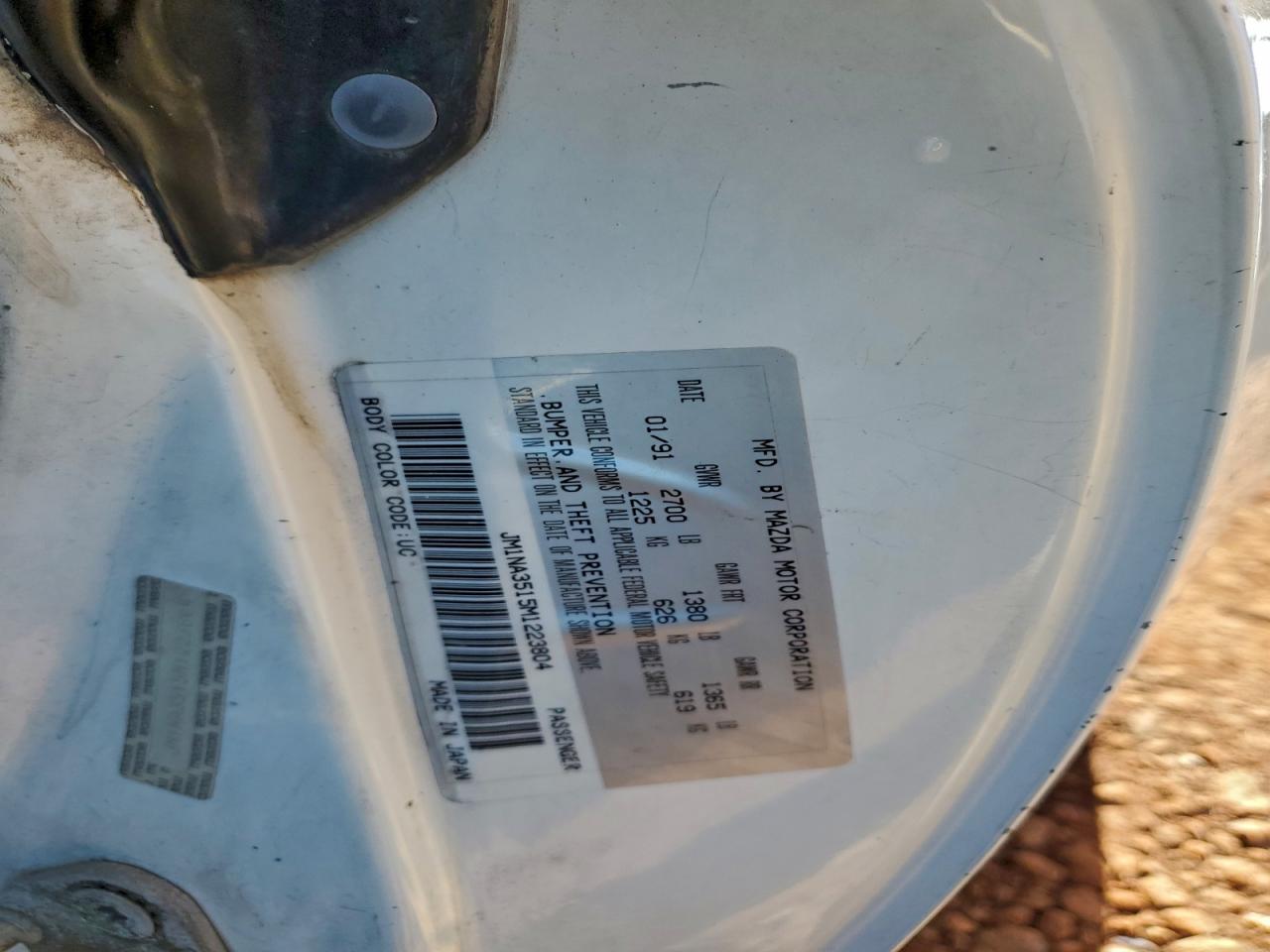 1991 Mazda Mx-5 Miata VIN: JM1NA3515M1223804 Lot: 93287285