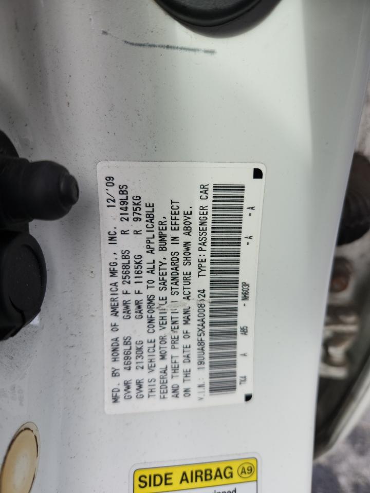 2010 Acura Tl VIN: 19UUA8F5XAA008524 Lot: 91437755