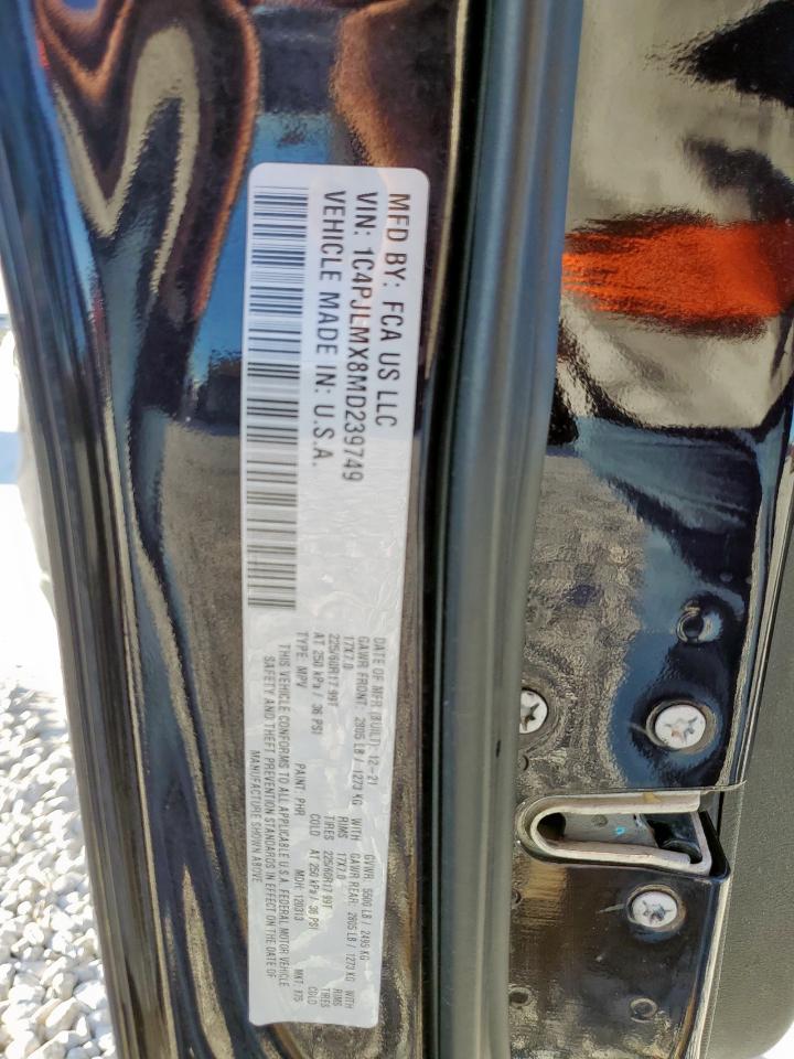 2021 Jeep Cherokee Latitude Lux VIN: 1C4PJLMX8MD239749 Lot: 92117465