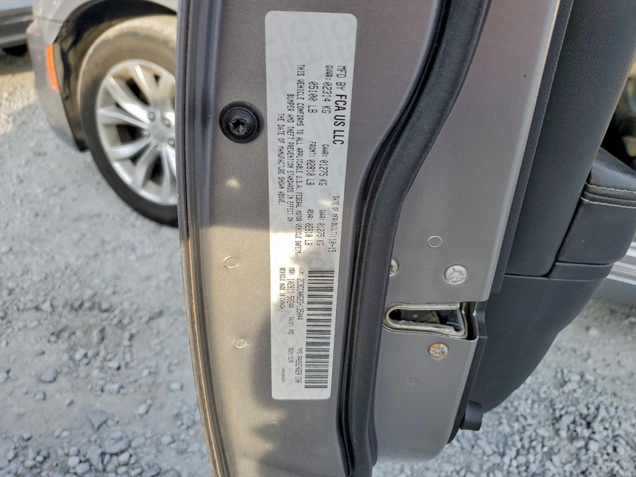 2016 Chrysler 300 Limited VIN: 2C3CCAAG2GH135044 Lot: 93819115