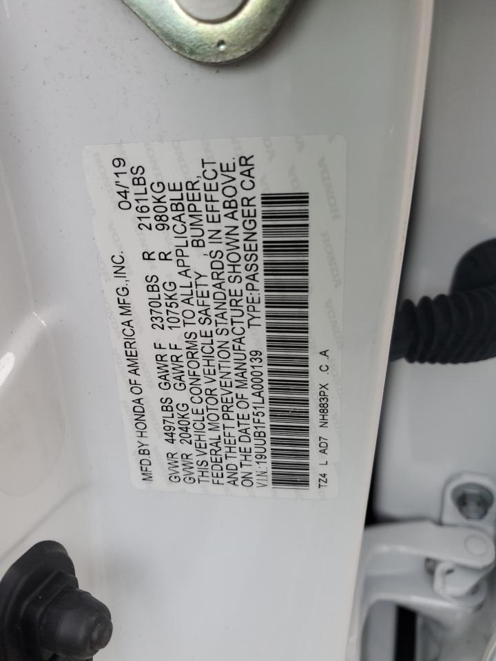 2020 Acura Tlx Technology VIN: 19UUB1F51LA000139 Lot: 92260085