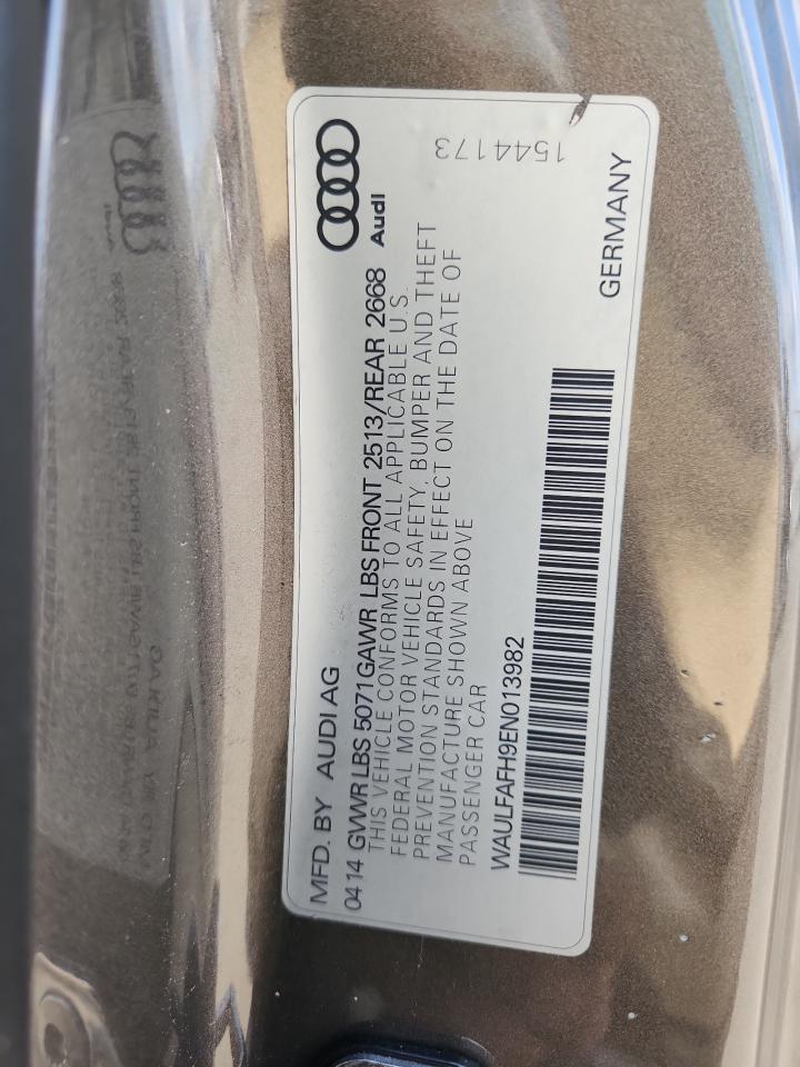 2014 Audi A5 Premium Plus VIN: WAULFAFH9EN013982 Lot: 93110875