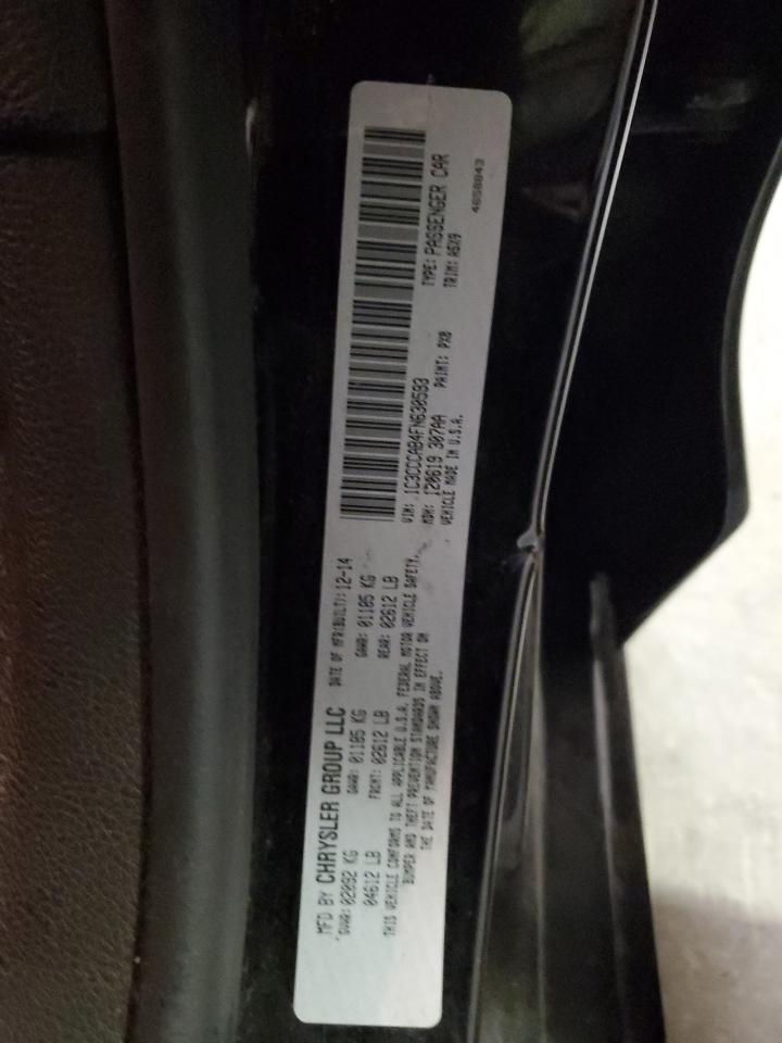 2015 Chrysler 200 Limited VIN: 1C3CCCAB4FN630593 Lot: 92204635