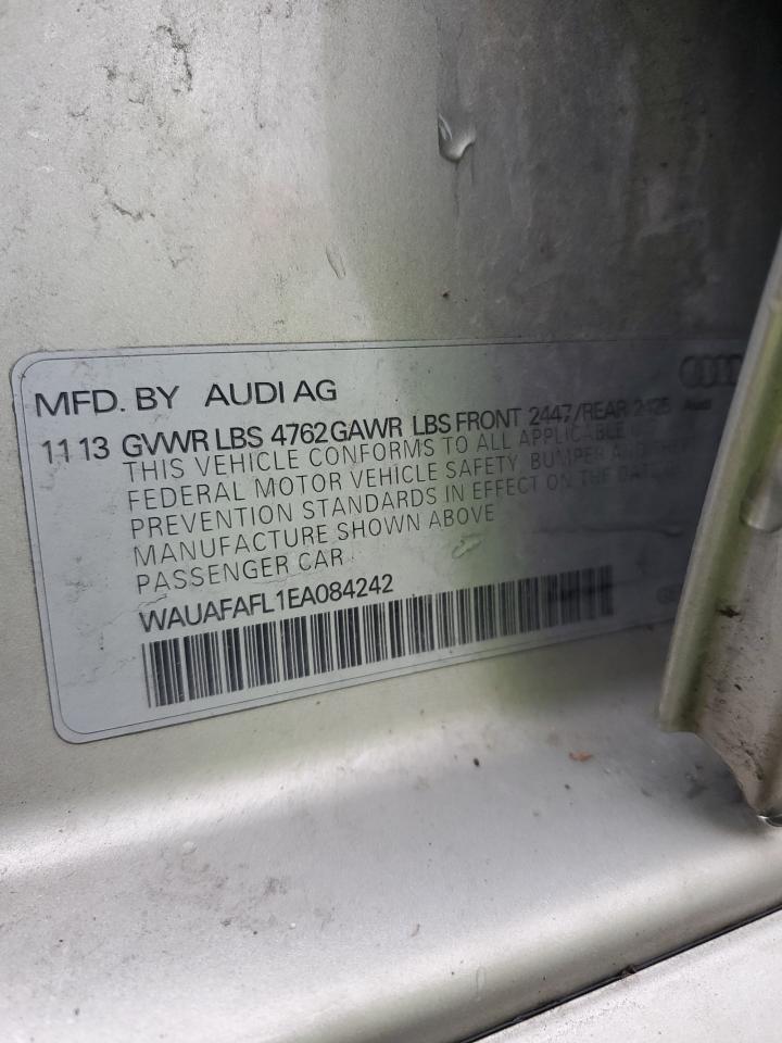 2014 Audi A4 Premium VIN: WAUAFAFL1EA084242 Lot: 93290755