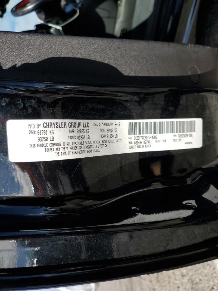 2013 Fiat 500 Electric VIN: 3C3CFFGE0DT744386 Lot: 93755015