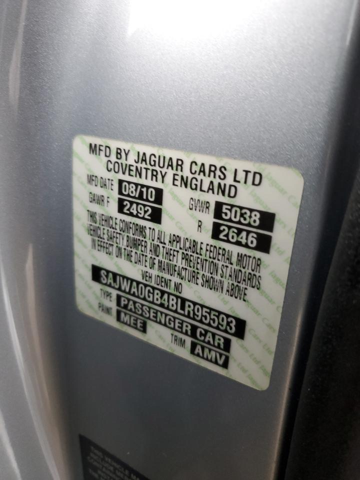 2011 Jaguar Xf Premium VIN: SAJWA0GB4BLR95593 Lot: 91631115