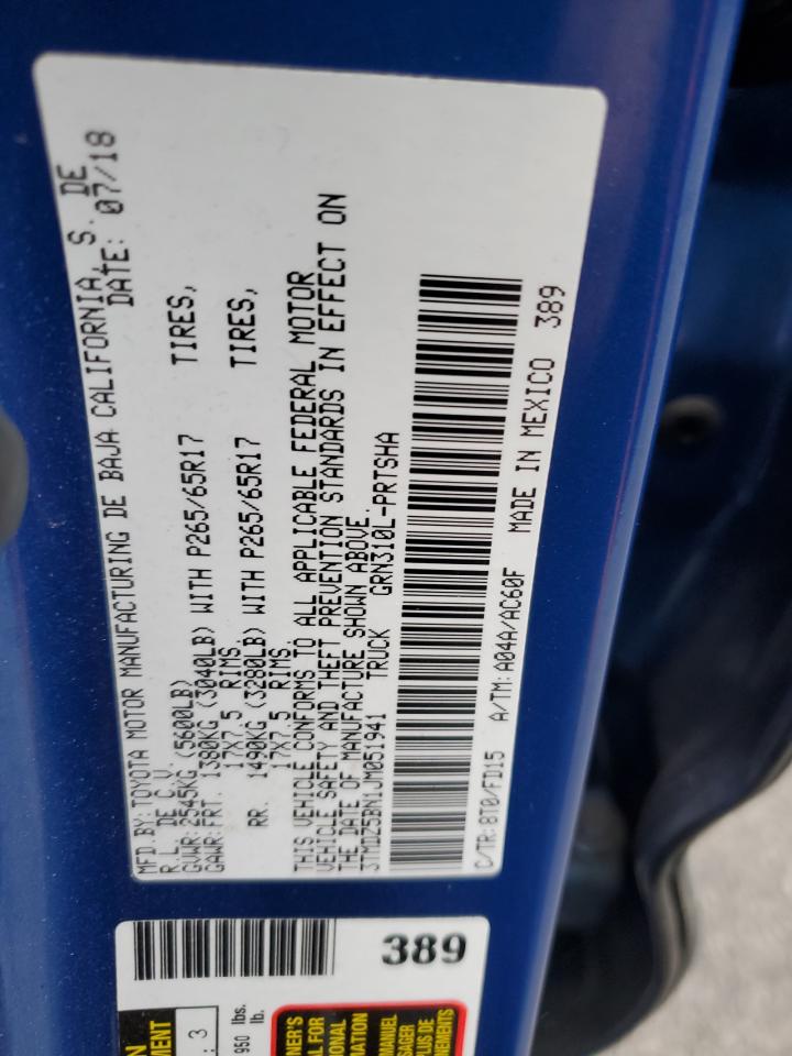 2018 Toyota Tacoma Double Cab VIN: 3TMDZ5BN1JM051941 Lot: 93403335