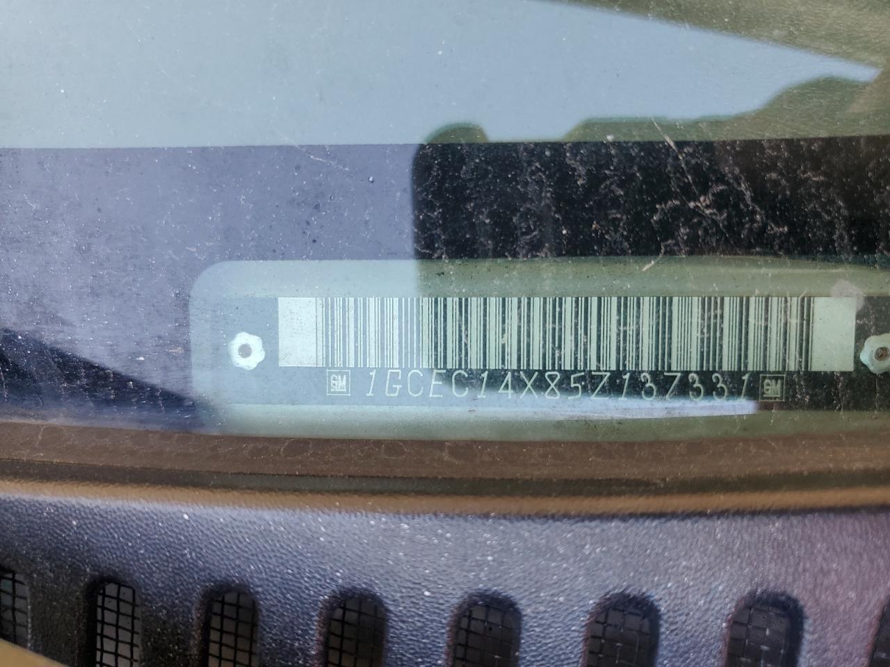 2005 Chevrolet Silverado C1500 VIN: 1GCEC14X85Z137331 Lot: 93089695