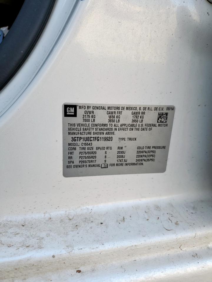 2015 GMC Sierra C1500 Sle VIN: 3GTP1UEC7FG119920 Lot: 90800835