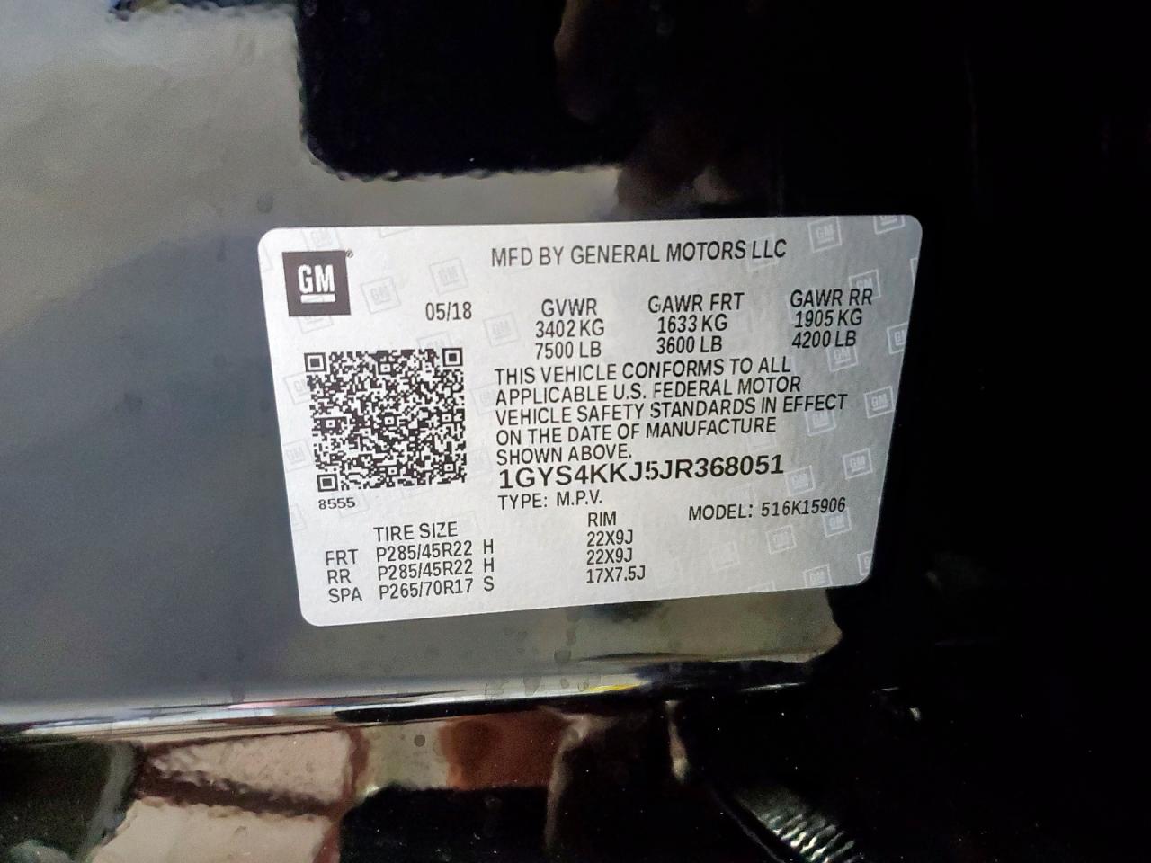 2018 Cadillac Escalade Esv Platinum VIN: 1GYS4KKJ5JR368051 Lot: 91617575