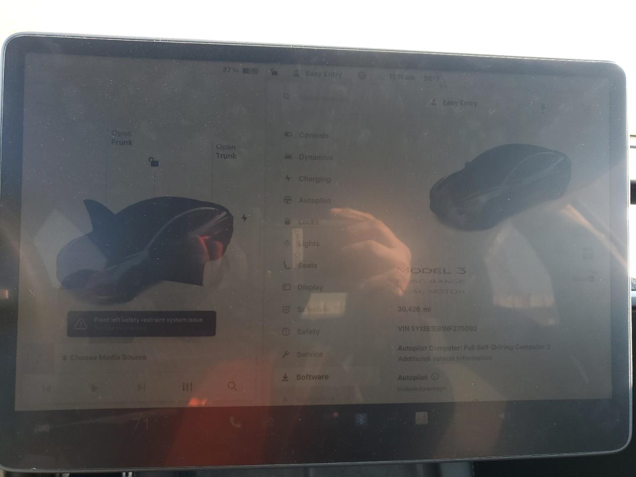 2022 Tesla Model 3 VIN: 5YJ3E1EB1NF275092 Lot: 91081635