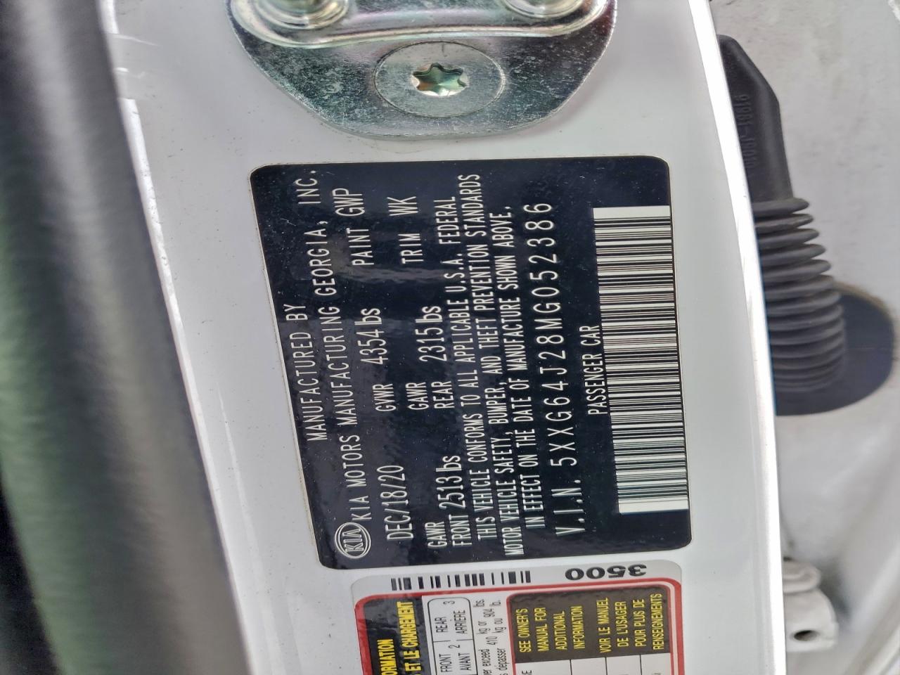 2021 Kia K5 Gt Line VIN: 5XXG64J28MG052386 Lot: 94063225