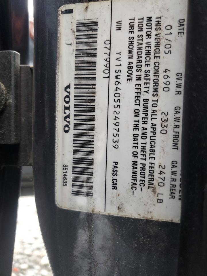 2005 Volvo V70 VIN: YV1SW640552497539 Lot: 92064205