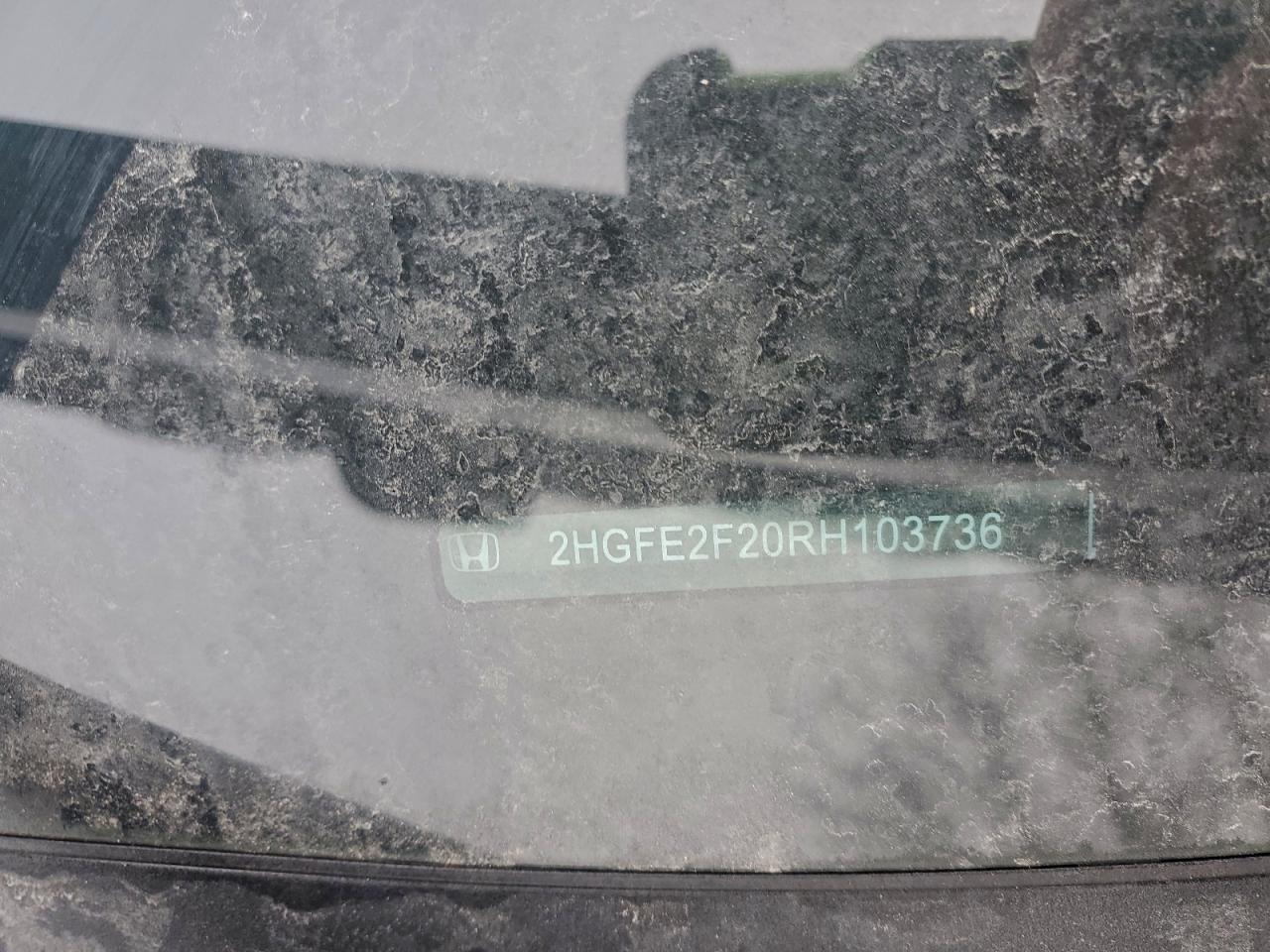 2024 Honda Civic Lx VIN: 2HGFE2F20RH103736 Lot: 94265645