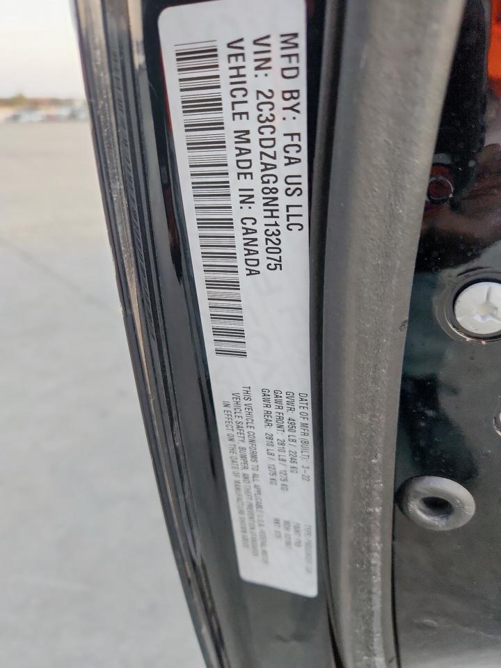 2022 Dodge Challenger Sxt VIN: 2C3CDZAG8NH132075 Lot: 93560725