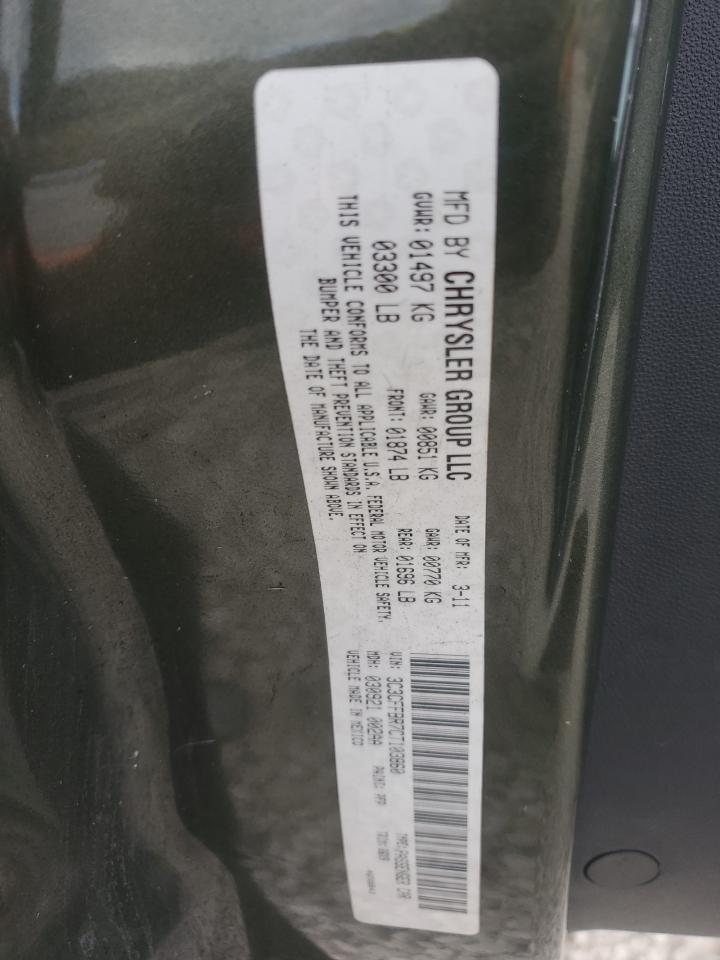 2012 Fiat 500 Sport VIN: 3C3CFFBR7CT103860 Lot: 92883285