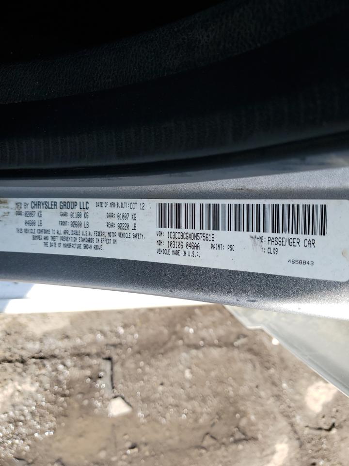 2013 Chrysler 200 Limited VIN: 1C3CCBCGXDN575616 Lot: 91473005