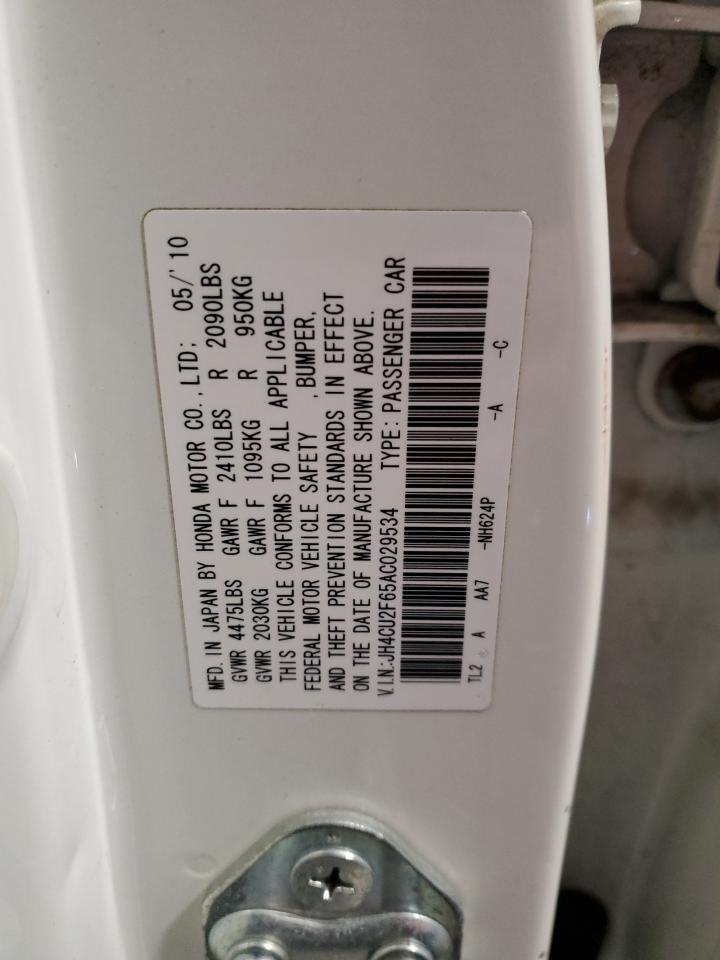 2010 Acura Tsx VIN: JH4CU2F65AC029534 Lot: 92475645
