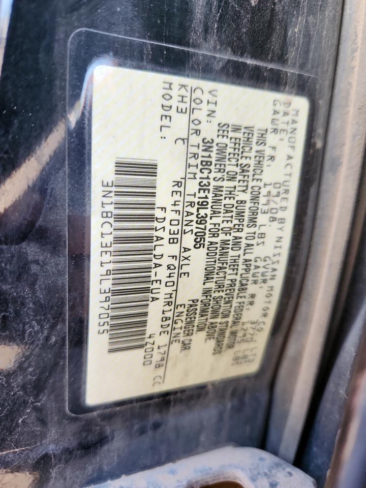 2009 Nissan Versa S VIN: 3N1BC13E19L397055 Lot: 92129195