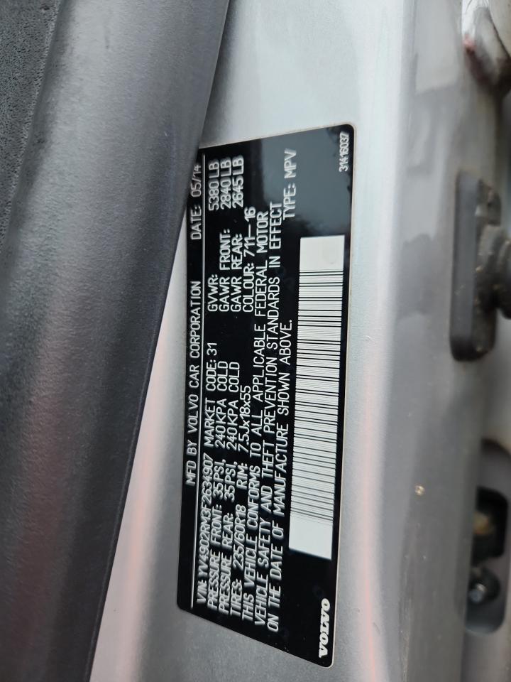 2015 Volvo Xc60 T6 Platinum VIN: YV4902RM3F2634907 Lot: 92790355