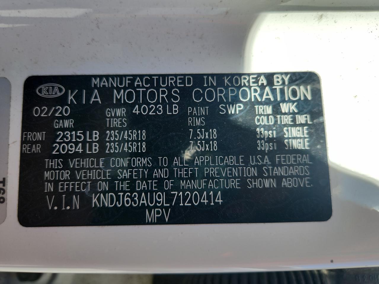 2020 Kia Soul Gt Line VIN: KNDJ63AU9L7120414 Lot: 90824775