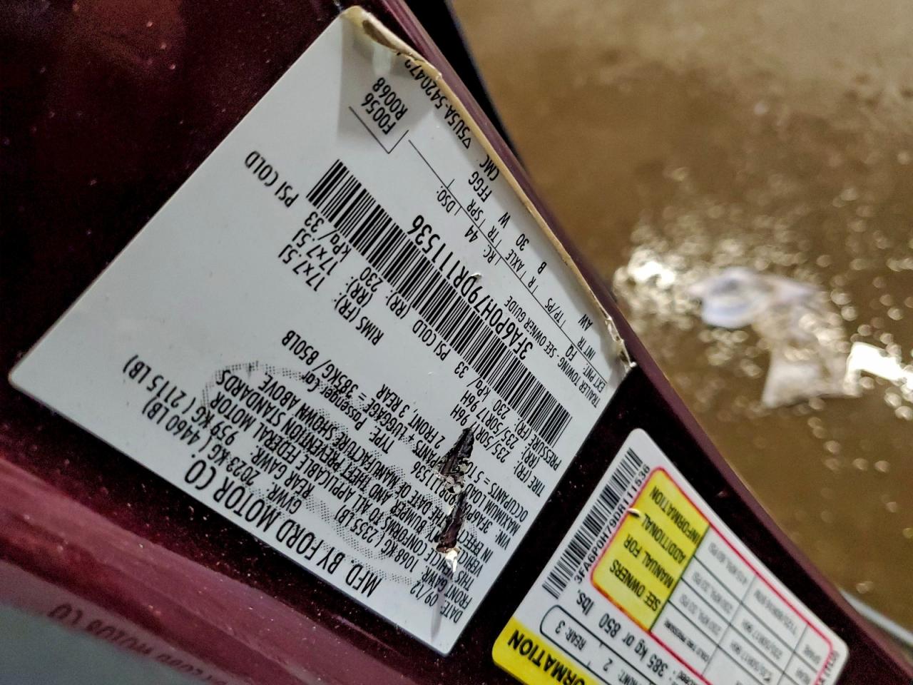 2013 Ford Fusion Se VIN: 3FA6P0H79DR111536 Lot: 93869155