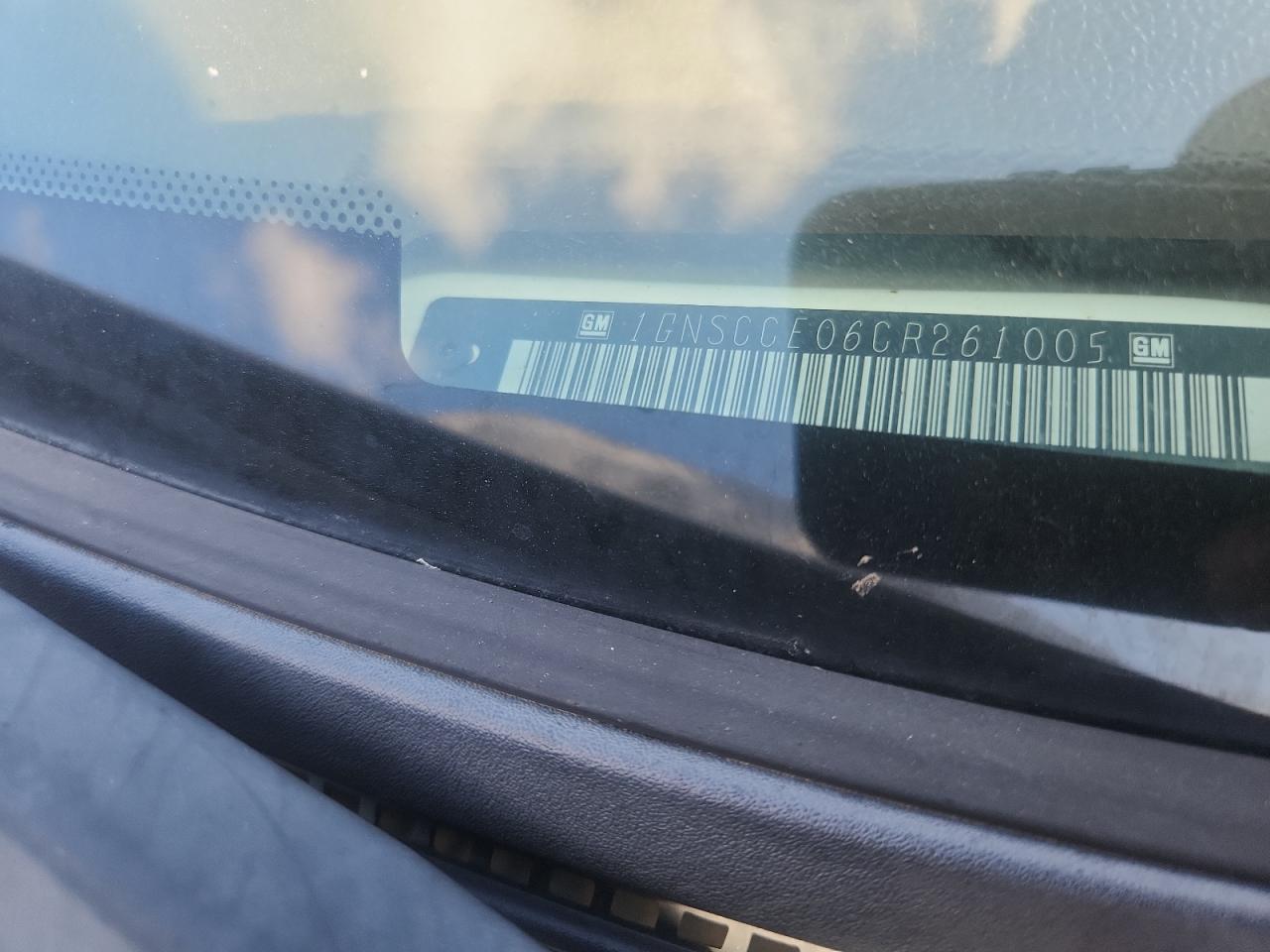 2012 Chevrolet Tahoe C1500 Ltz VIN: 1GNSCCE06CR261005 Lot: 92910965